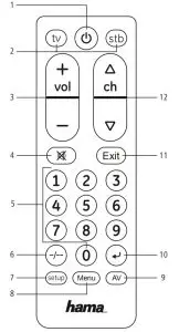 hama 00040072 Big Zapper Universal Remote Control