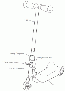 Razor 140627 Folding Kiddie Kick Scooter - scooter