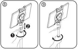 StarTech STNDTBLTMOB Mobile Floor Stand for Tablets -ADJUSTMENT