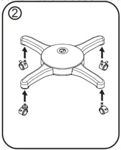 StarTech STNDTBLTMOB Mobile Floor Stand for Tablets -BASE ASSEMBLY