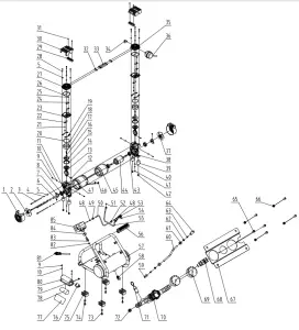 FORTRESS 64596 2 Gallon 135 PSI Ultra Quiet Hand Carry Jobsite Air Compressor - Assembly Diagram