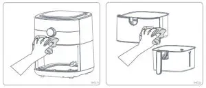 Electrolux Air Fryer E6AF1 520K -How to clean