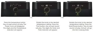 Electrolux Air Fryer E6AF1 520K - Manual Setting