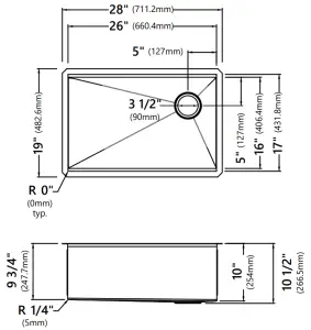 Kraus KWU111 17 Kore Workstation Stainless Steel Undermount Kitchen Sinks - KWU110-28