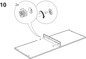 IKEA 804 834 38 Alex Student Study Desk - 10