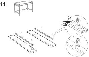 IKEA 804 834 38 Alex Student Study Desk - 11