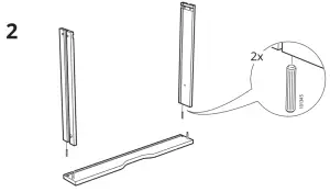 IKEA 804 834 38 Alex Student Study Desk - 2