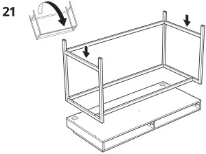 IKEA 804 834 38 Alex Student Study Desk - 21