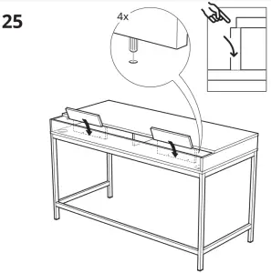 IKEA 804 834 38 Alex Student Study Desk - 25