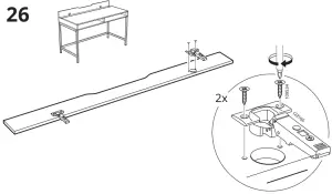 IKEA 804 834 38 Alex Student Study Desk - 26