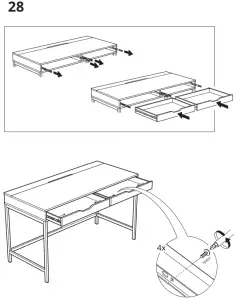 IKEA 804 834 38 Alex Student Study Desk - 29