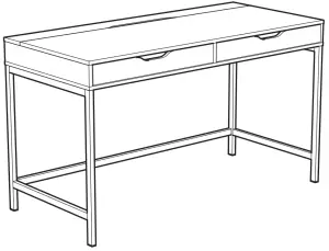 IKEA 804 834 38 Alex Student Study Desk