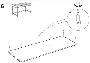 IKEA 804 834 38 Alex Student Study Desk - 6