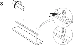 IKEA 804 834 38 Alex Student Study Desk - 8