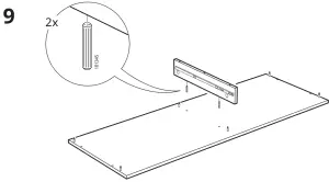 IKEA 804 834 38 Alex Student Study Desk - 9