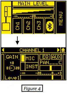 dBTechnologies ES503 Powered PA Stereo System - HOME PAGE AND QUICK CONTROLS 3