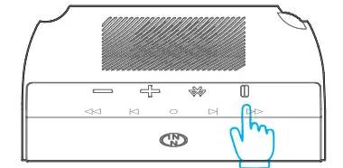 KMS Partner INNOmovie S100 Portable Beam Projector - Power Button