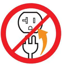 Champion 9500W Electric Start Generator - Do Not Plug Icon