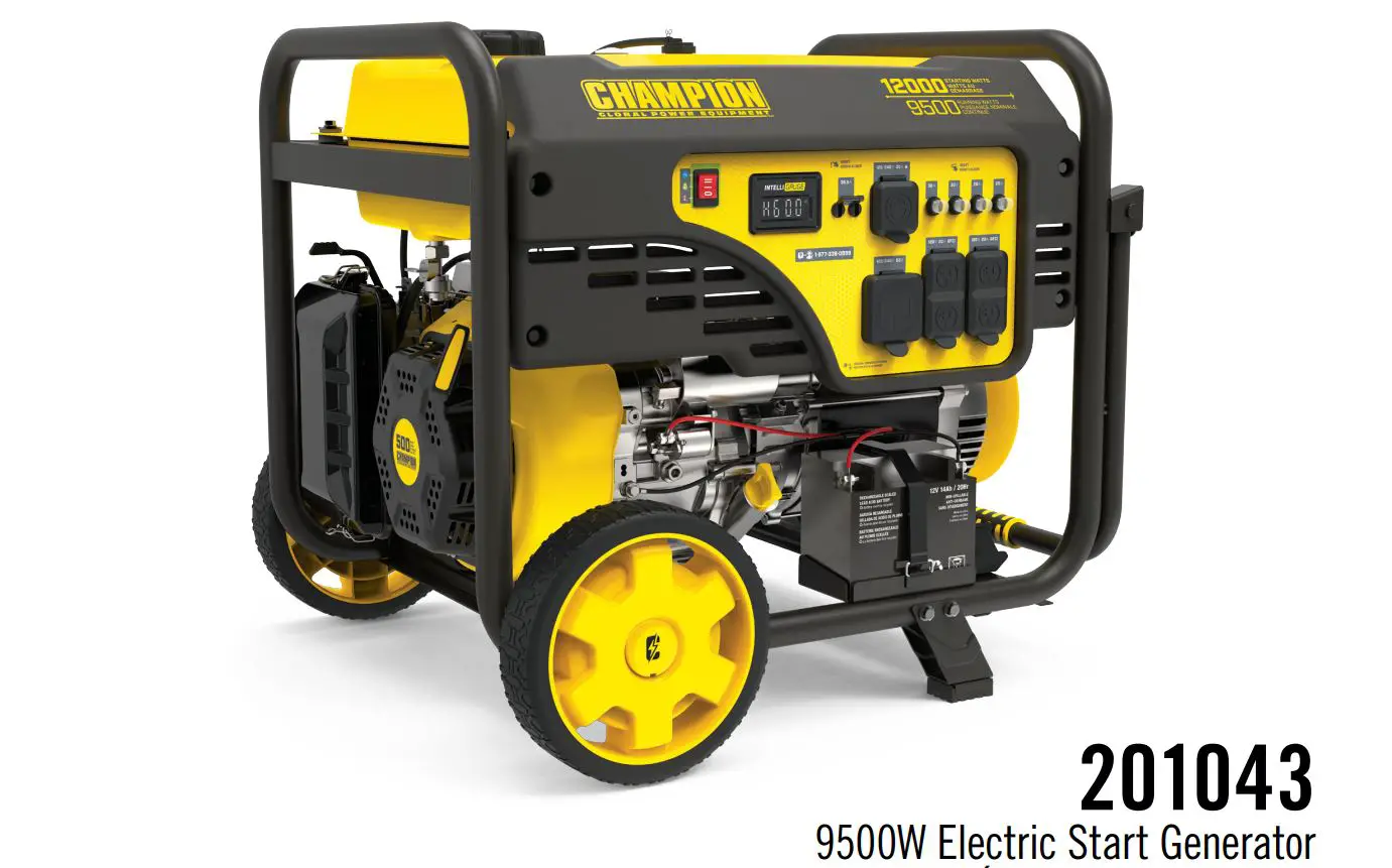 Champion 9500W Electric Start Generator - Main full