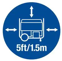 Champion 9500W Electric Start Generator - Move the Generator circle icon