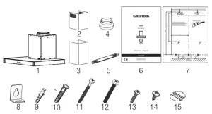 GRUNDIG GDKP 2460 B Cooker Hood - figure 10