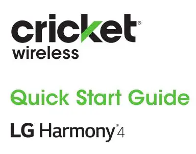 LG Harmony 4 User Manual