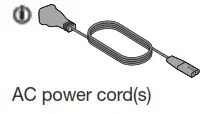 AC power cord(s)