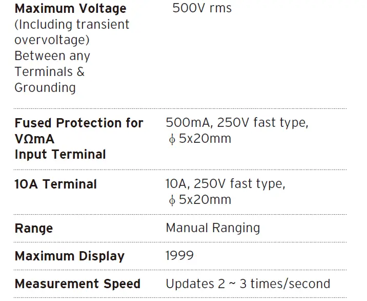 ETEKCITY MSR-R500 Digital Multimeter and Voltage Tester-3