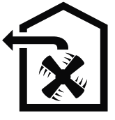 BOSCH DFM Extractor Hood - Air extraction mode