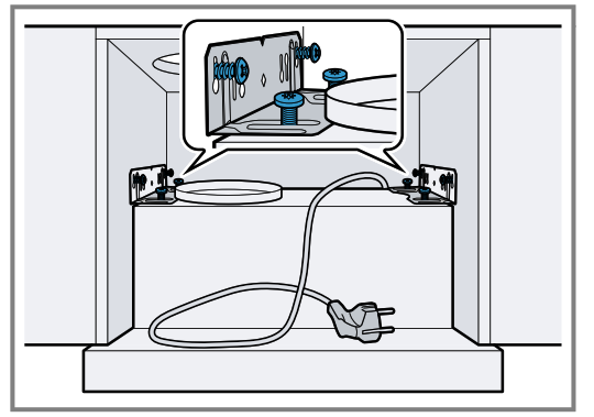 BOSCH DFM Extractor Hood - Installing the appliance