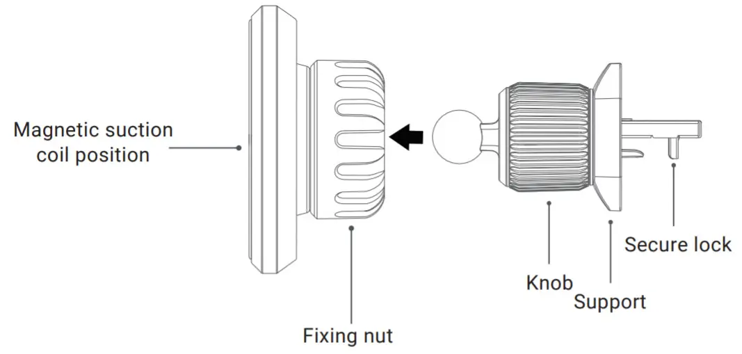 ACEFAST D6 Air Vent Magnetic Car Holder - Product picture
