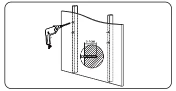 Install Mounting Rail to a Stud Wall Figure 2