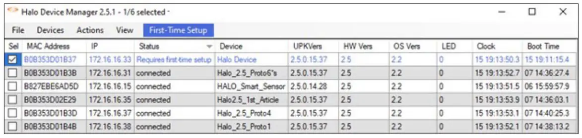 IP Video Corporation Halo Device Manager - Establishing Connection