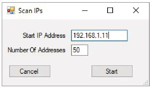 IP Video Corporation Halo Device Manager - IP scan