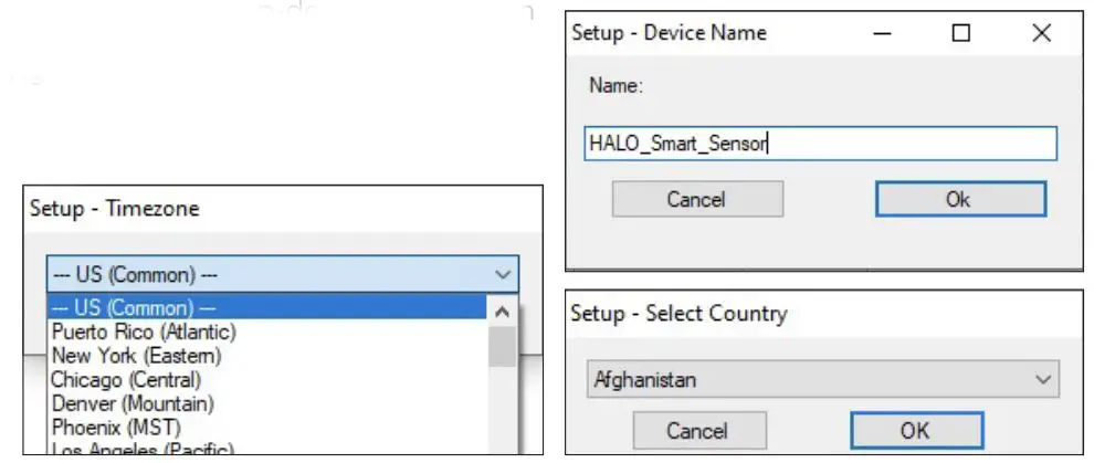 IP Video Corporation Halo Device Manager - Setup Device Information
