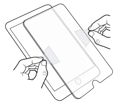 onn ONA19TB007 Glass Screen Protector For Tablet 8 Inch - Place the Screen Protector