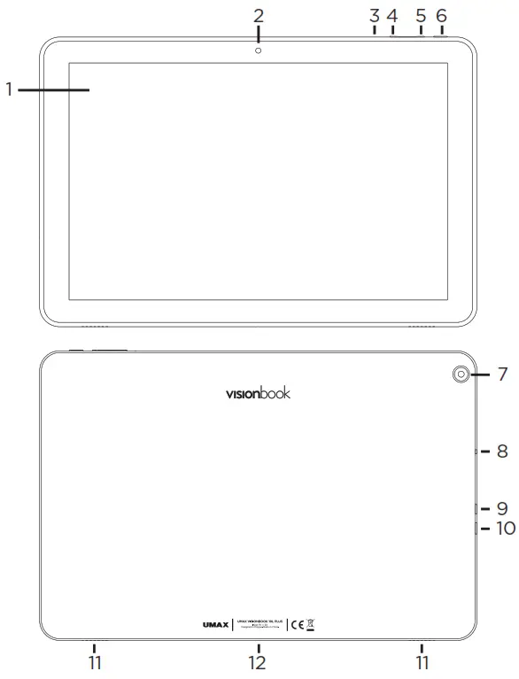 UMAX VisionBook 10L Plus Tablet - ABOUT THE TABLET