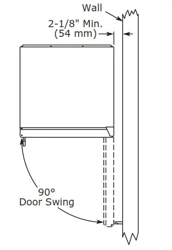 U-LINE 1 Class 115V 21 Inch Refrigerator Ice- Door Swing.