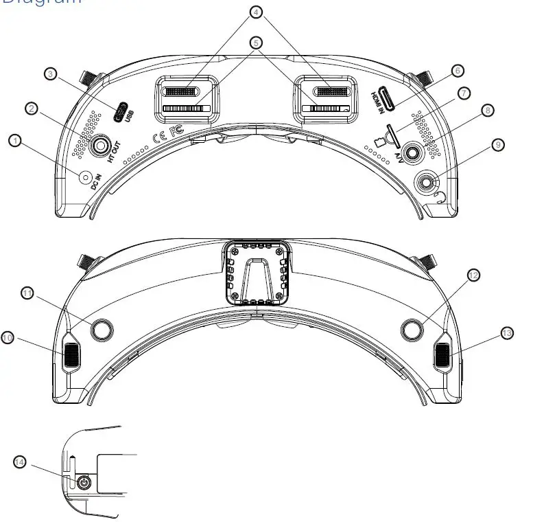 SKYZONE SKY04L LCOS 5.8GHz 48CH Steadyview Fig1
