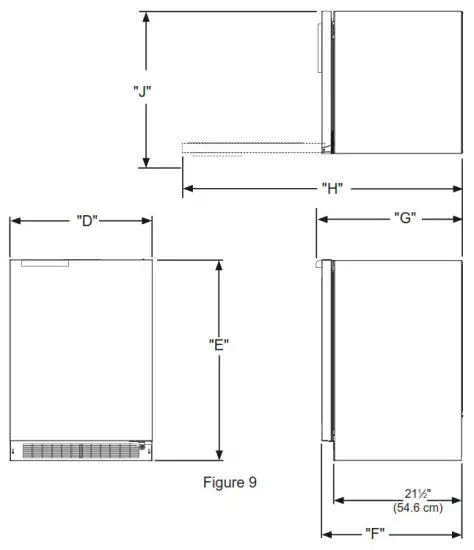 DCS RF24RE4 Outdoor Refrigerator - Figure 9