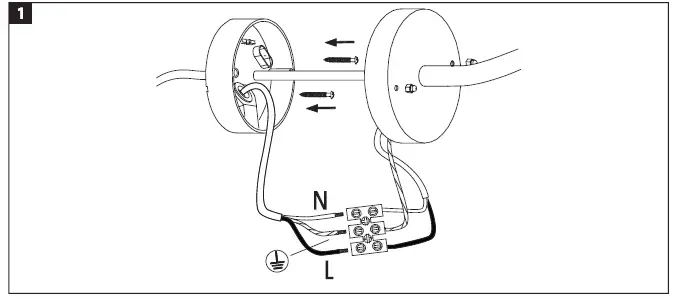 anslut 422052 Wall Lamp FIG 1