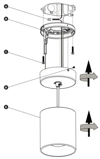 artika 6FM BP MB LED Ceiling Light Beam Pro 6 - INSTALLATION