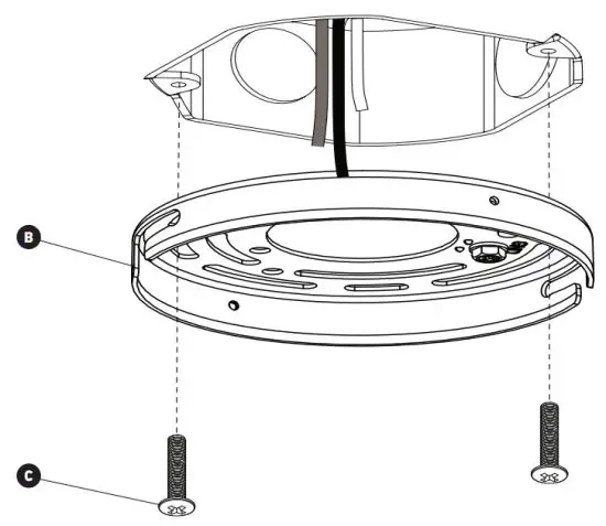 artika 6FM BP MB LED Ceiling Light Beam Pro 6 - MOUNTING BRACKET INSTALLATION