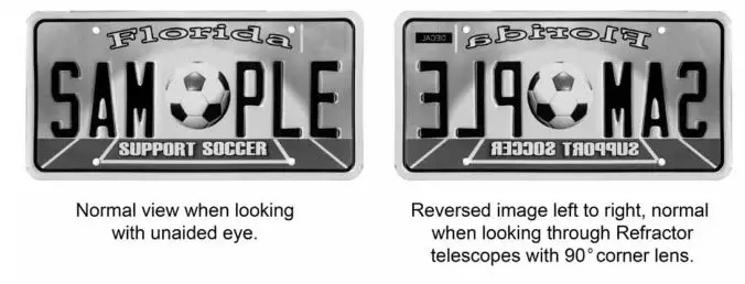 CARSON RP-400 Telescope - Image Orientation