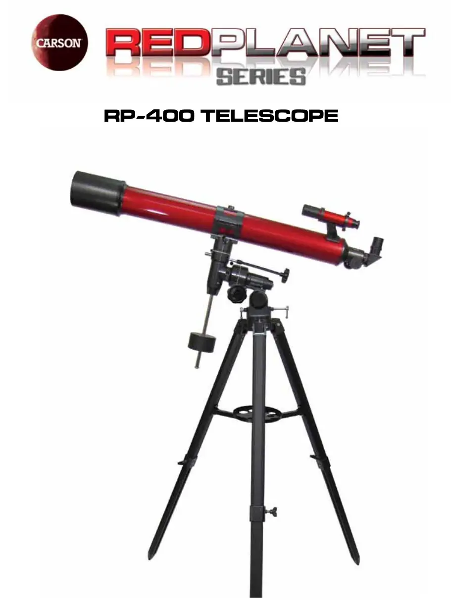 CARSON RP-400 Telescope Instruction Manual