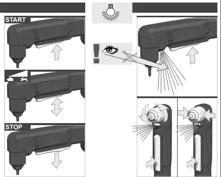 milwaukee C18 RAD M18 Compact Right Angle Drill Instructions FIG 4