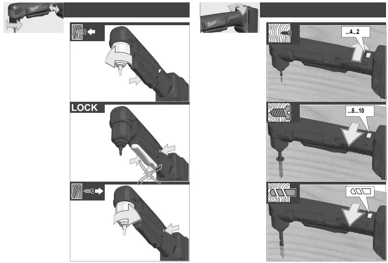 milwaukee C18 RAD M18 Compact Right Angle Drill Instructions FIG 5
