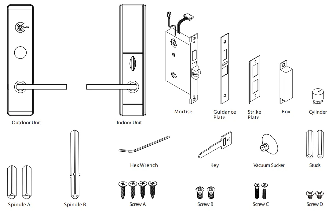 ZKTeco ZL500 Wireless Hotel Lock-fig1