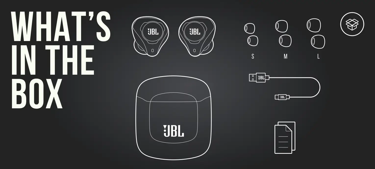 JBL CLUB PRO TWS Box Content