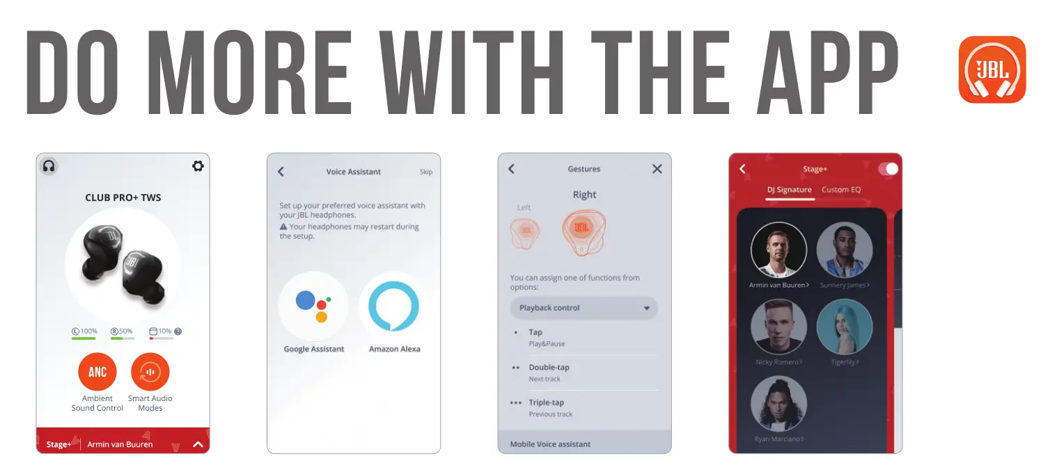 JBL CLUB PRO TWS DO MORE WITH THE APP
